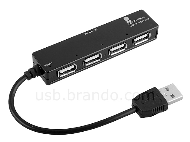 iMONO 4-Port Hub with On/Off Switches II