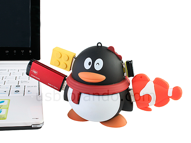 USB Penguin 4-Port Hub