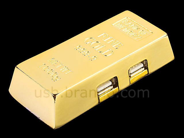 USB Gold Bar 4-Port Hub