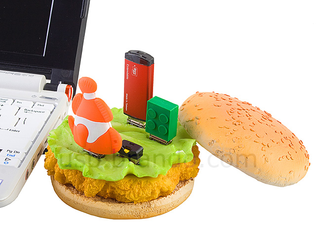 USB Chicken Burger 4-Port Hub