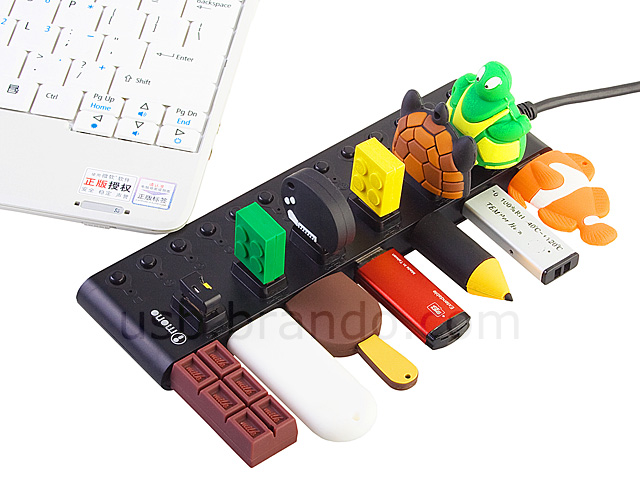 iMONO 13-Port USB Hub Bar with On/Off Switches