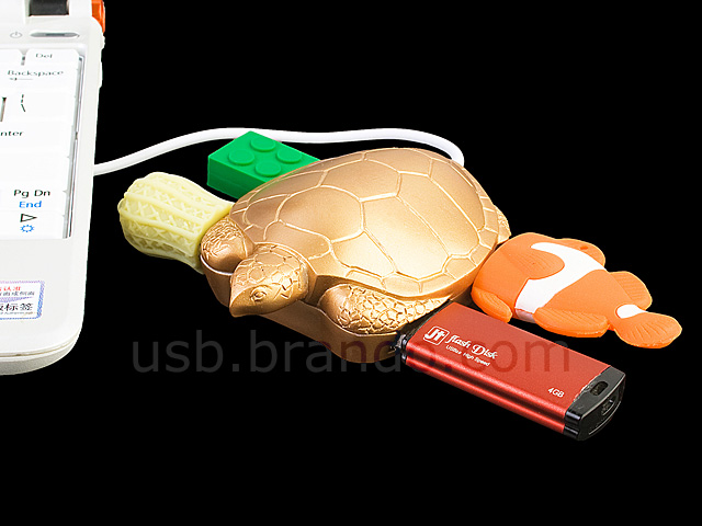 USB Gold Tortoise 4-Port Hub