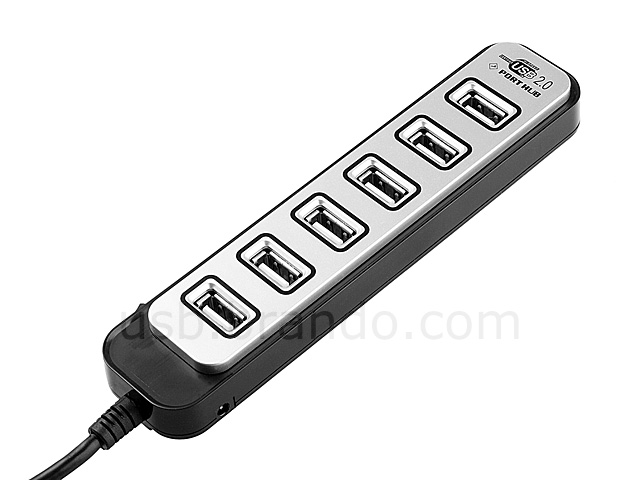 USB Prevent-Dust Lip 7-Port Hub Bar