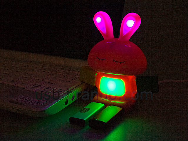 USB Moody Rabbit 4-Port Hub