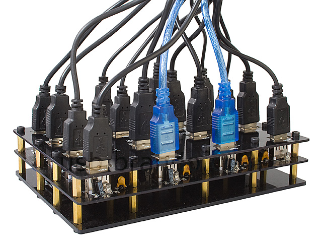 Industrial USB 16-Port Hub