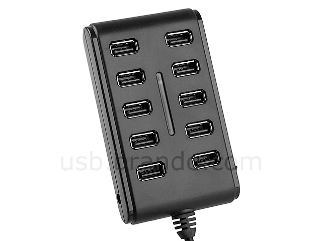 USB 10-Port Hub With On/Off Switch