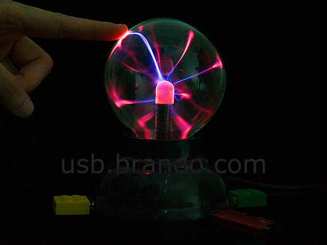 USB Plasma Ball with 4-Port Hub