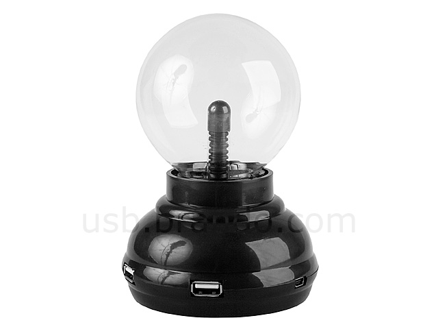 USB Plasma Ball with 4-Port Hub