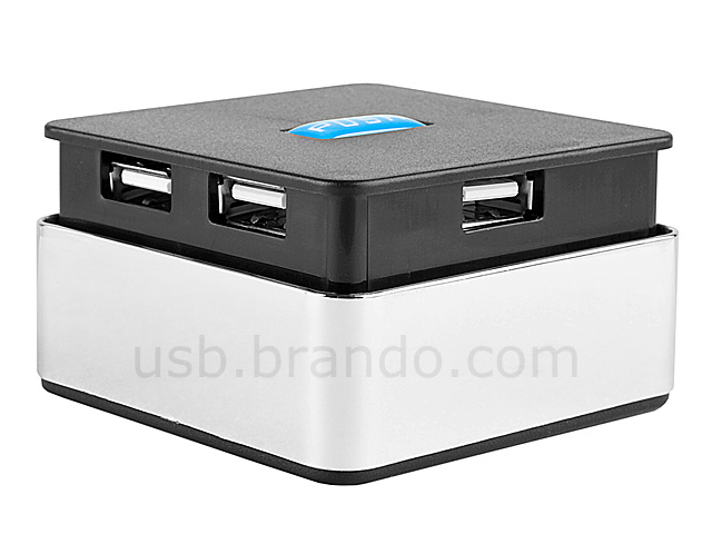 USB Push-Push 4-Port Hub Combo