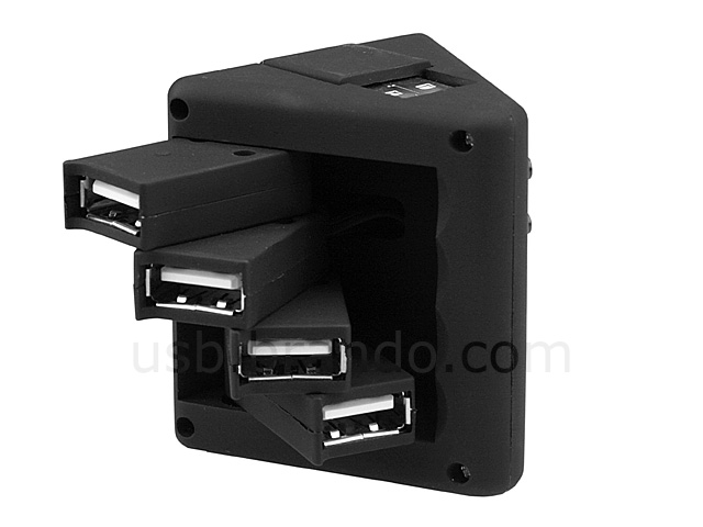 USB Rota-Tri 4-Port Hub