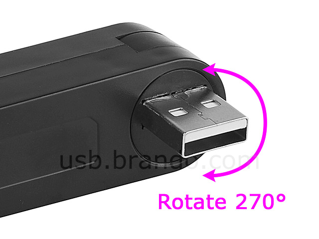 USB 3-Port Rota-Rota Hub