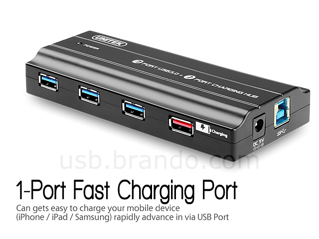 7-Port USB 3.0 + 1-Port Charging Hub