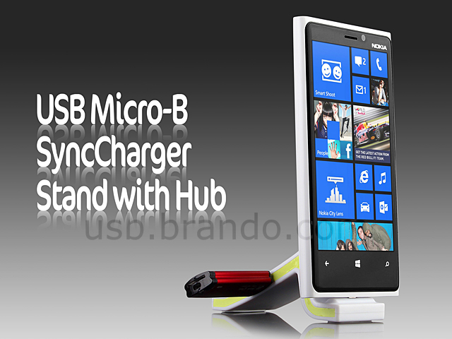 USB Micro-B SyncCharger Stand with Hub