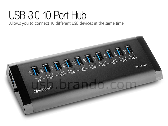 USB 3.0 10-Port Hub