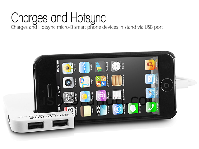 USB Hub with Lightning SynCharger Stand