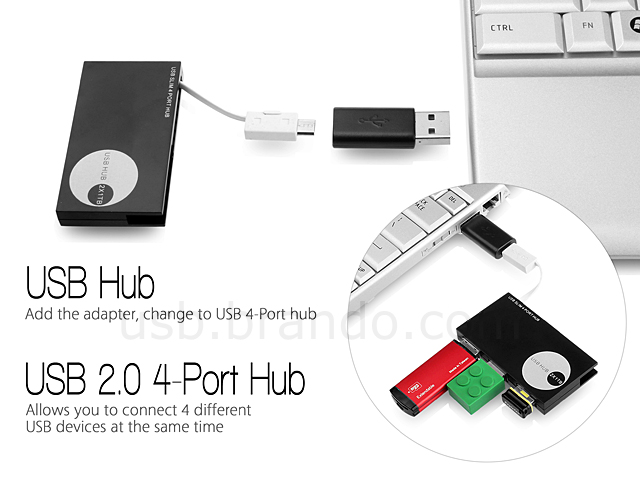 MicroUSB OTG 4-Port Hub