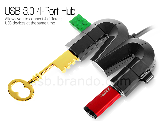 USB 3.0 "M" 4-Port Hub