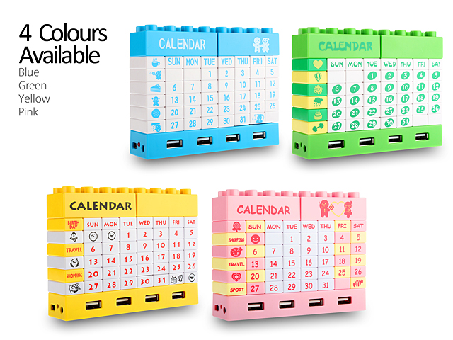 USB Puzzle Calendar 4-Port Hub