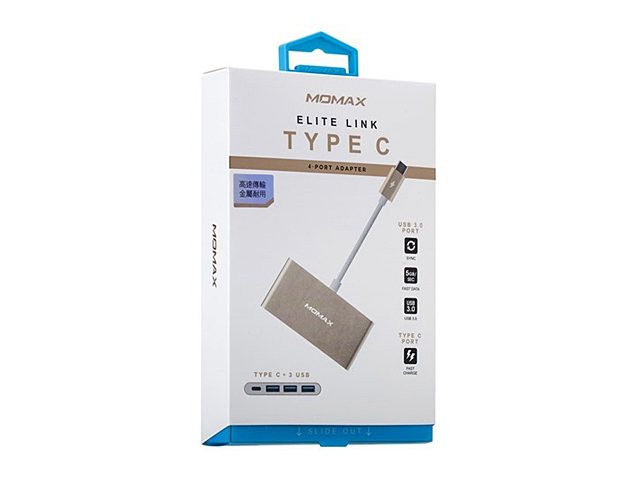 Momax Elite Link - Type-C 4-Port Adapter