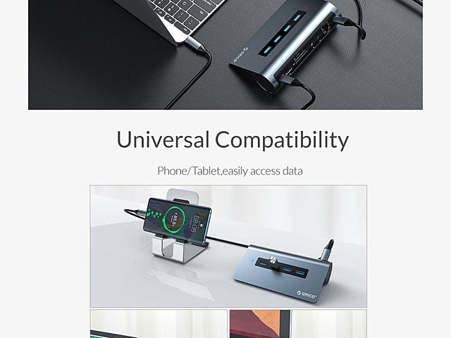 Type-C Multi-Function Aluminum Alloy Docking Station