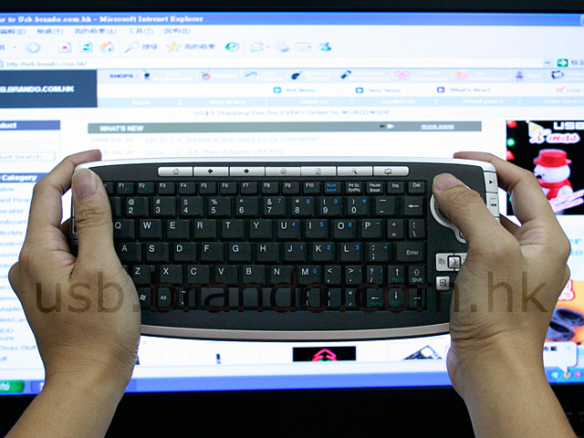 USB 2.4Ghz RF Wireless Multimedia Tiny Keyboard