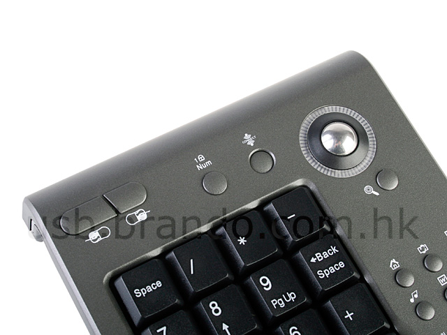 USB Wireless Keypad with Tracking Ball