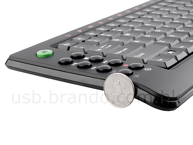 USB 2.4GHz RF Entertainment Slim Keyboard with Smart TouchPad