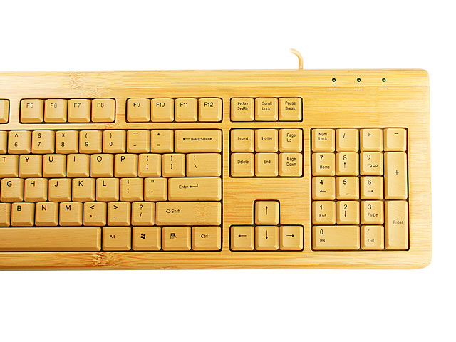 USB Bamboo Keyboard + Mouse