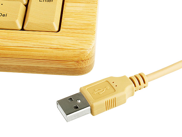 USB Bamboo Keyboard + Mouse