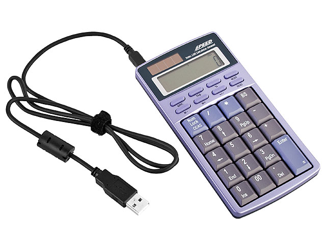 USB Solar Calculator + Keypad