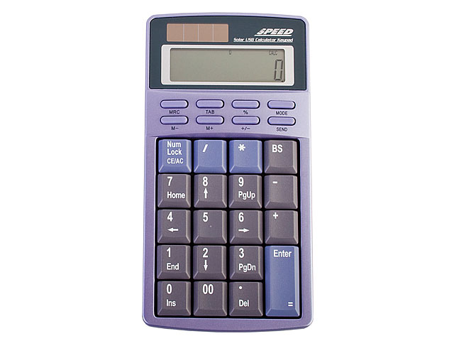 USB Solar Calculator + Keypad