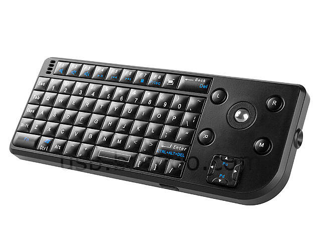 USB Slim Wireless Multimedia Keyboard with Trackball (AK-601)