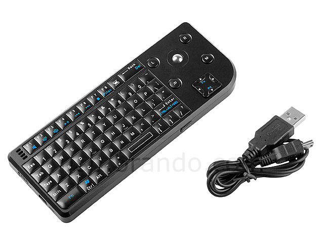 USB Slim Wireless Multimedia Keyboard with Trackball (AK-601)