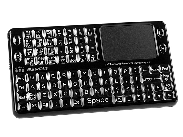 USB 2.4GHz Multimedia Keyboard with Touchpad