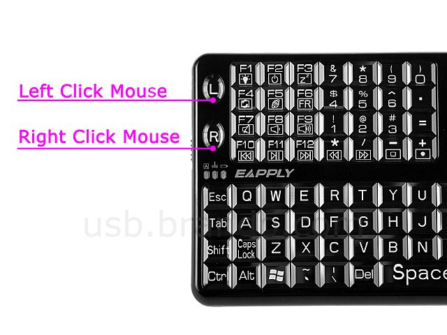 USB 2.4GHz Multimedia Keyboard with Touchpad