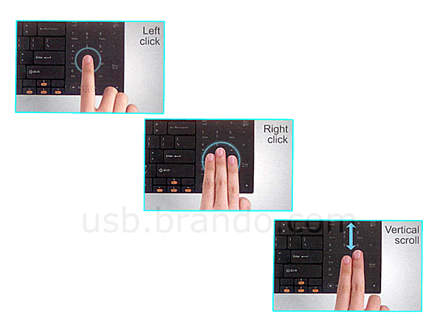 Rapoo E2700 Wireless Multi-Media Touchpad Keyboard