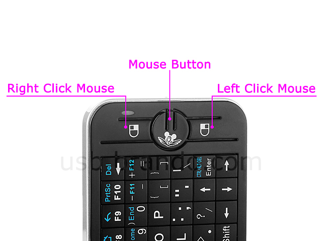 2.4GHz Wireless Handheld Flying KeyMouse with IR Remote