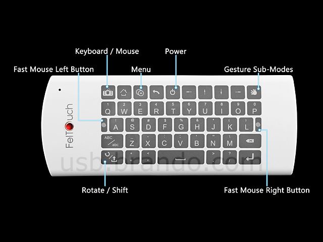 FelTouch Classic 2.4GHz Wireless Keyboard Touchpad