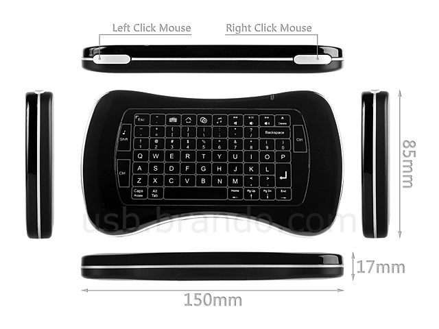 FelTouch Bonepad 2.4GHz Wireless Keyboard Touchpad