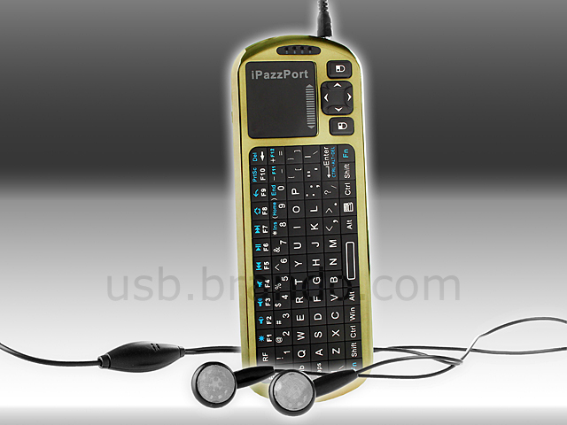 iPazzPort 2.4GHz Voice Wireless Handheld Keyboard with IR Remote