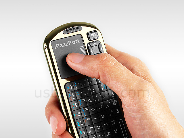 iPazzPort 2.4GHz Voice Wireless Handheld Keyboard with IR Remote