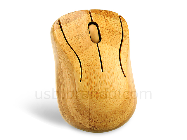 USB Full Bamboo Mini Wireless Keyboard with Mouse