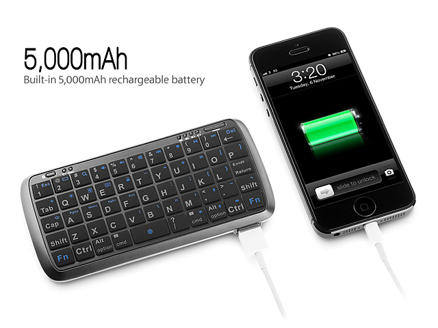 Power Bank with Mini Bluetooth Keyboard