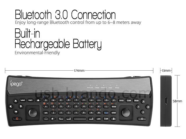 iPega 2-in-1 Bluetooth Keyboard Controller