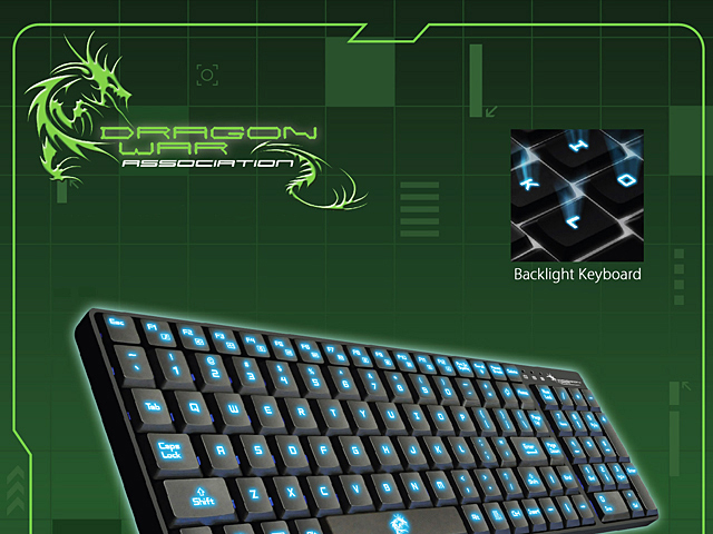 Dragon War GK-002 Dark Sector Professional Gaming Keyboard