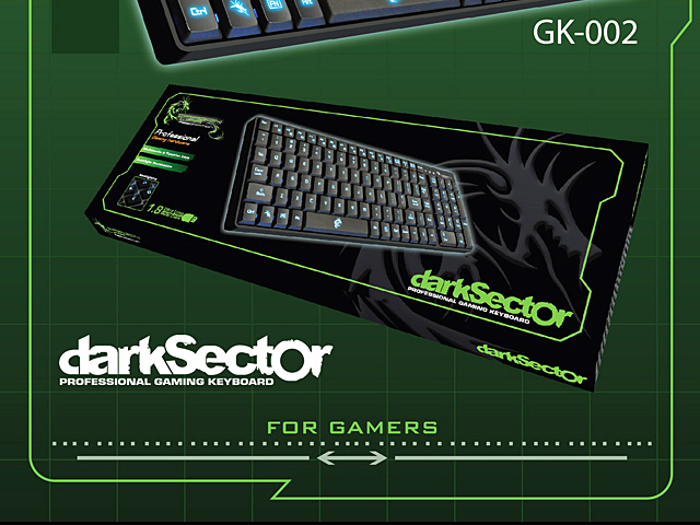 Dragon War GK-002 Dark Sector Professional Gaming Keyboard