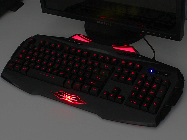 RAJFOO USB Backlit Multimedia Gaming Keyboard