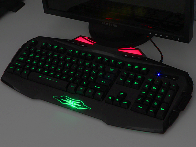 RAJFOO USB Backlit Multimedia Gaming Keyboard