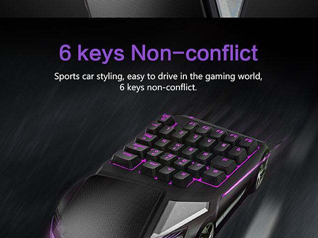 Delux T9 Pro Single Hand Professional Gaming Keyboard