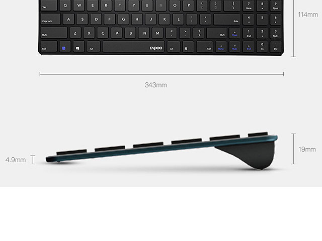 Rapoo E9300 Bluetooth Ultra-Slim Keyboard